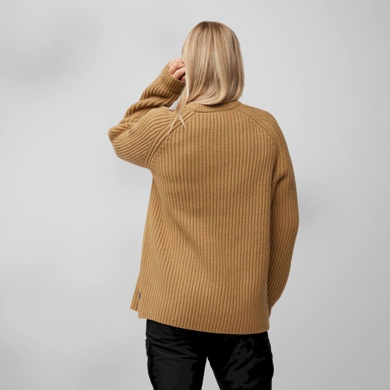 Fjällräven Övik Rib Sweater - Merinopullover - Damen | Hardloop