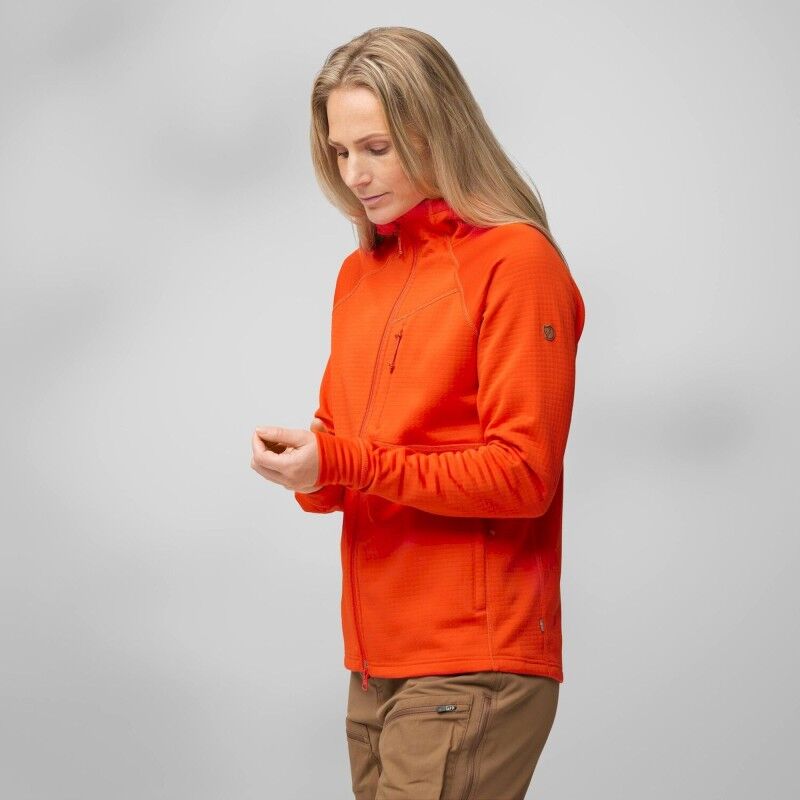 Fjällräven Abisko Grid Fleece Hoodie - Fleecejacke - Damen | Hardloop