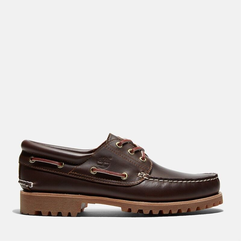Find. Herren Bootsschuhe – Leichte Gummisohle – Mit Dekorativen Nähten – Seitliche Schnürung – Klassischer Maritim-Look