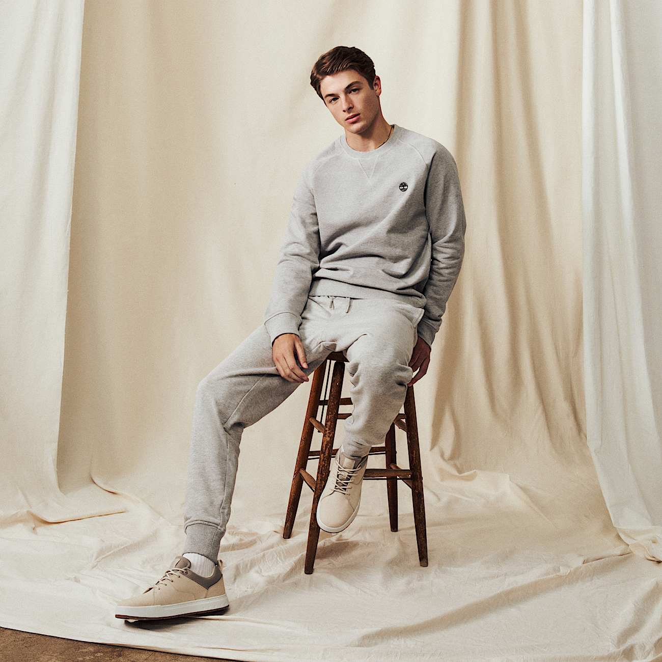 Timberland Exeter River Loopback Crew Neck - Sweter męski | Hardloop