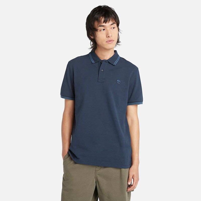 Timberland Millers River Tipped Pique Polo - Koszulka polo meska | Hardloop