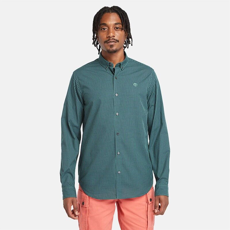 Timberland Micro Gingham Poplin Shirt - Shirt - Men's | Hardloop