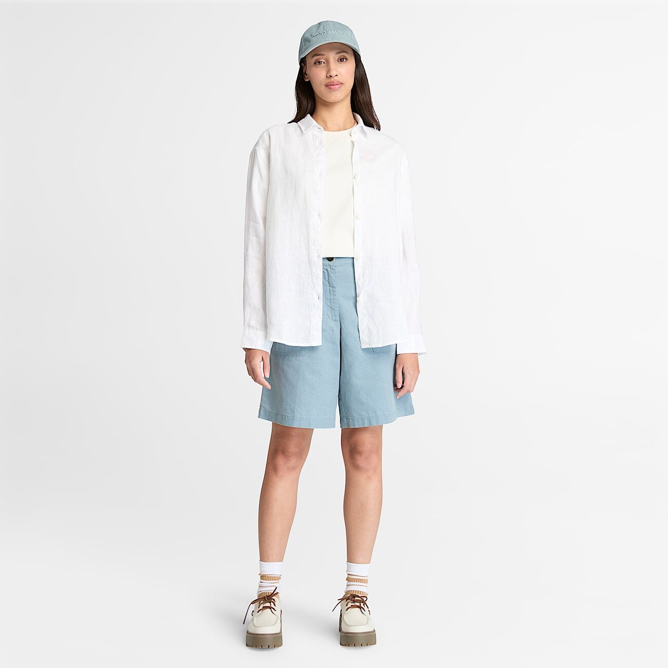 Timberland Linen Bermuda - Pantaloncini - Donna | Hardloop