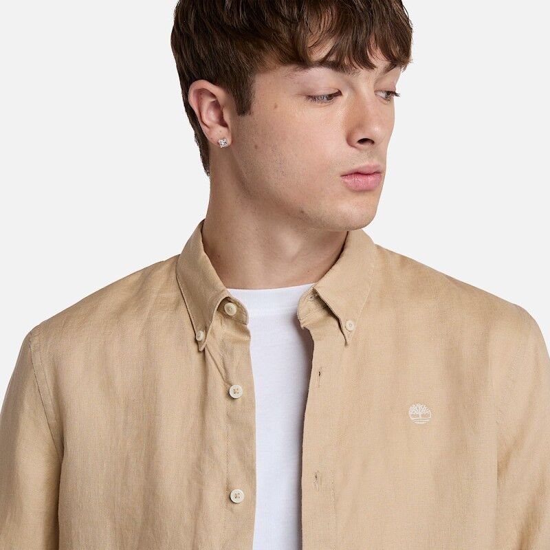 Timberland Mill Brook Linen Shirt LS - Skjorta - Herr | Hardloop