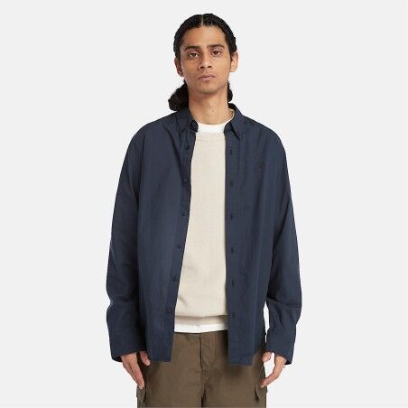 Timberland Strech Poplin Long Sleeve Shirt Hemd Herren Hardloop