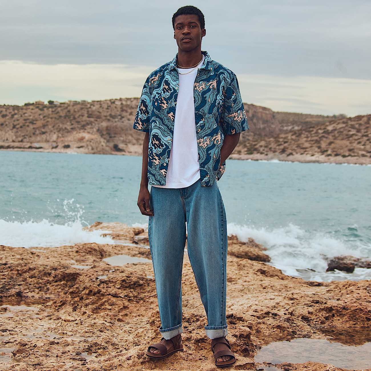 Timberland Seersucker Grphic Resort - Camicia - Uomo | Hardloop