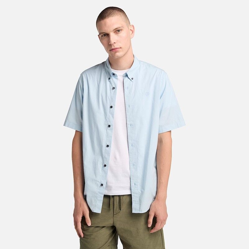 Timberland Strech Poplin Short Sleeve Shirt - Camicia - Uomo | Hardloop