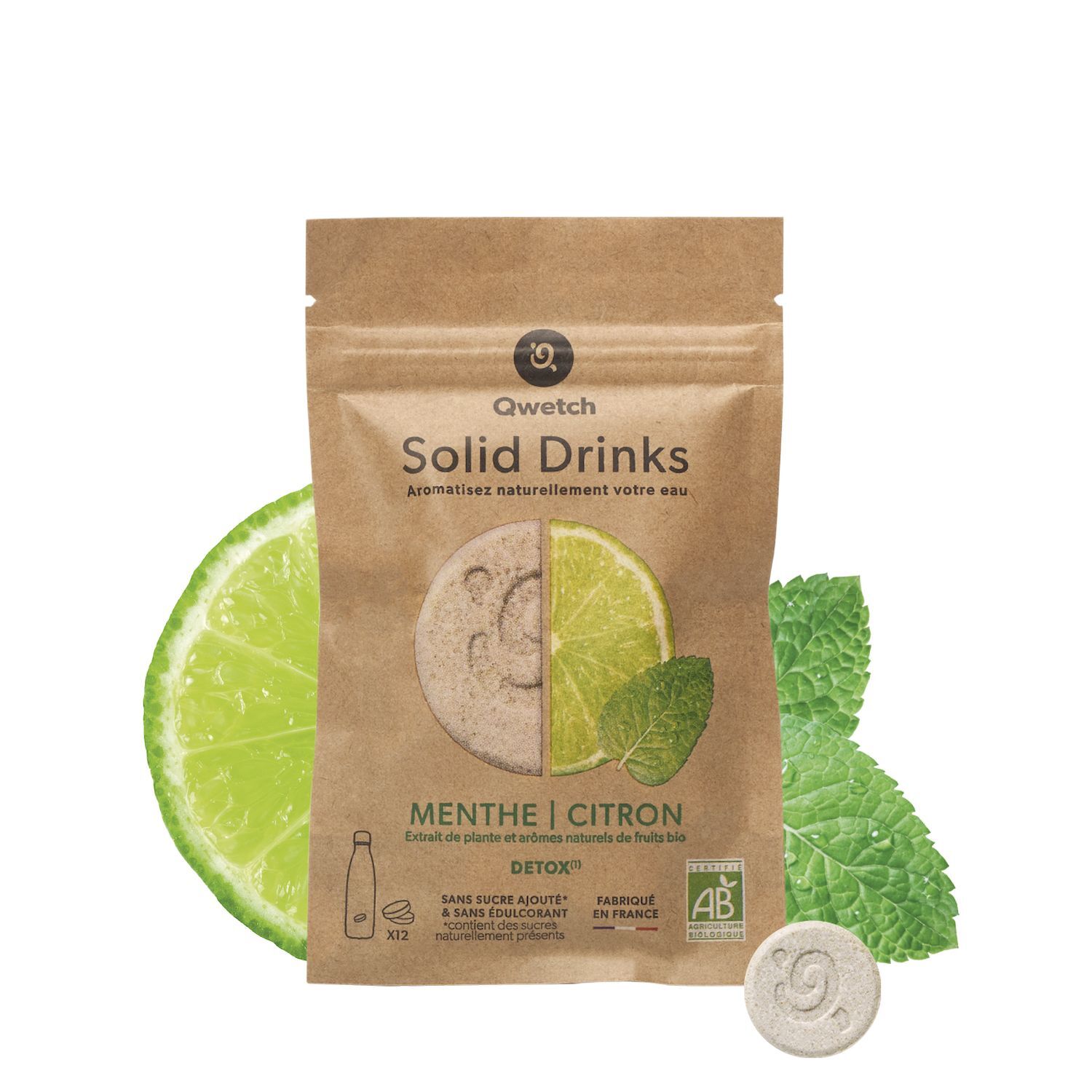 Qwetch Solid Drinks Bio - Energy drink | Hardloop