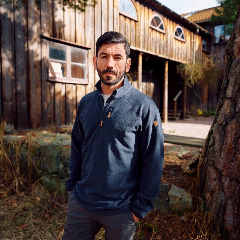 Fjällräven Övik Lite Half Zip - Trui - Heren | Hardloop