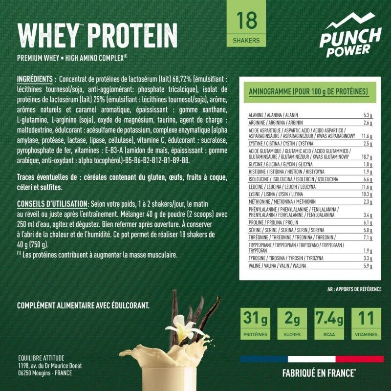 Punch Power Whey Protein 750 g - Energiajuoma | Hardloop