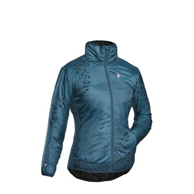 Refreshful SilkWool Jacket Flower Reverse - Fleecejakke - Damer