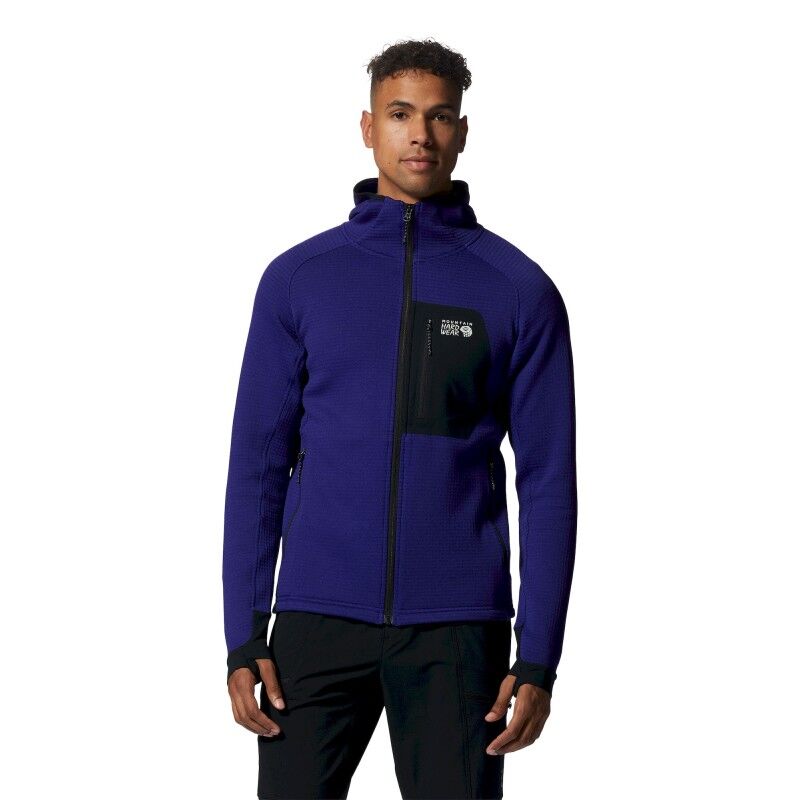 Polartec Power Grid Full Zip Hoody - Fleecejakke - Herrer