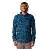 Dark Caspian Stria Print