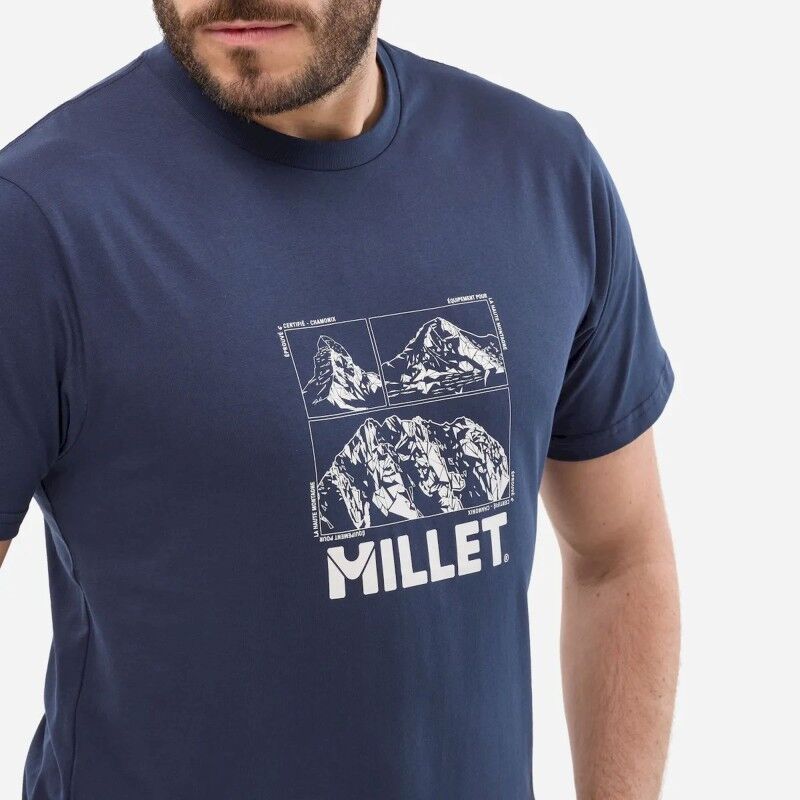 Millet Chamonix Logo TS SS - T-shirt - Heren | Hardloop