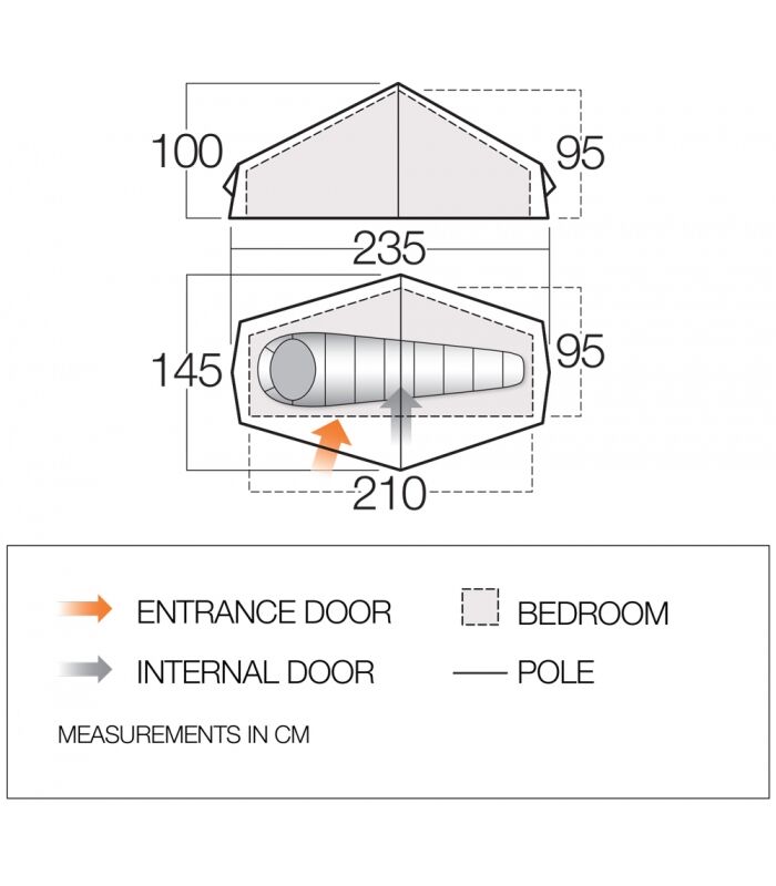 Vango F10 Helium UL 1 - Tent