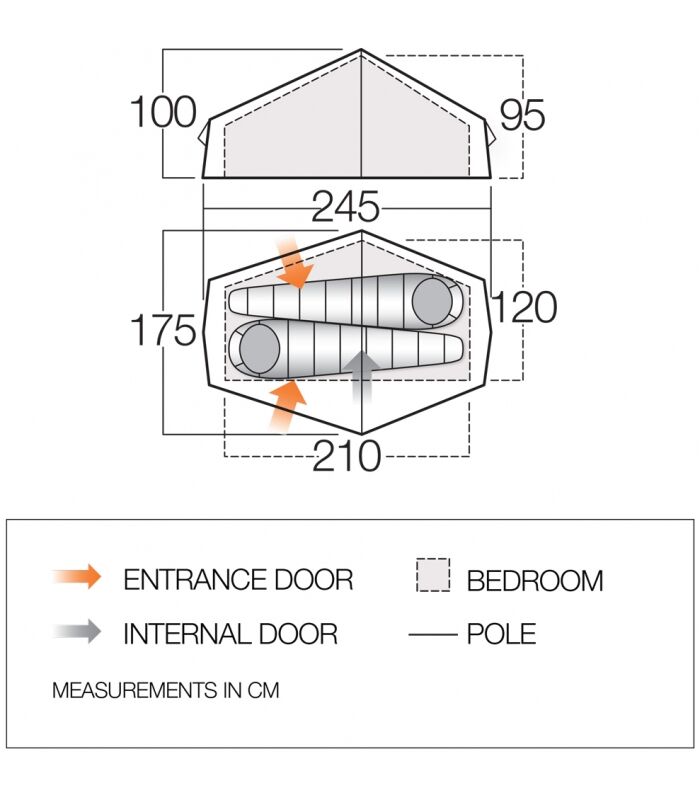 Vango F10 Helium UL 2 - Tent