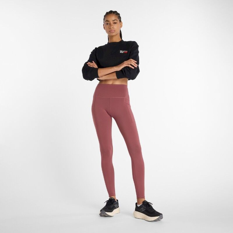 NB Sleek Pocket High Rise Legging 27" - Juoksutrikoot - Naiset
