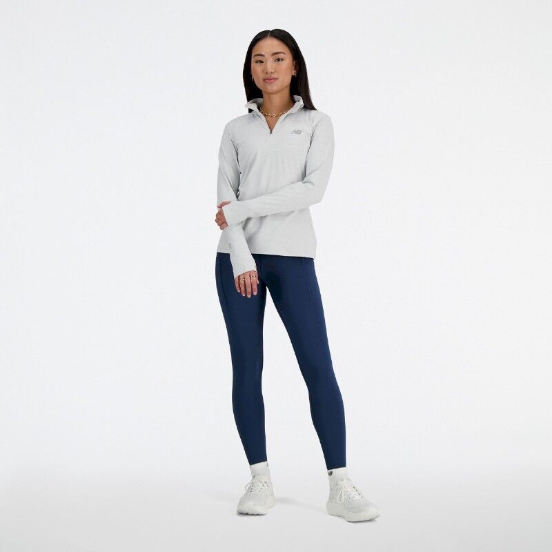 New Balance Sport Essentials Space Dye Quarter Zip - Dámská fleesová mikina | Hardloop