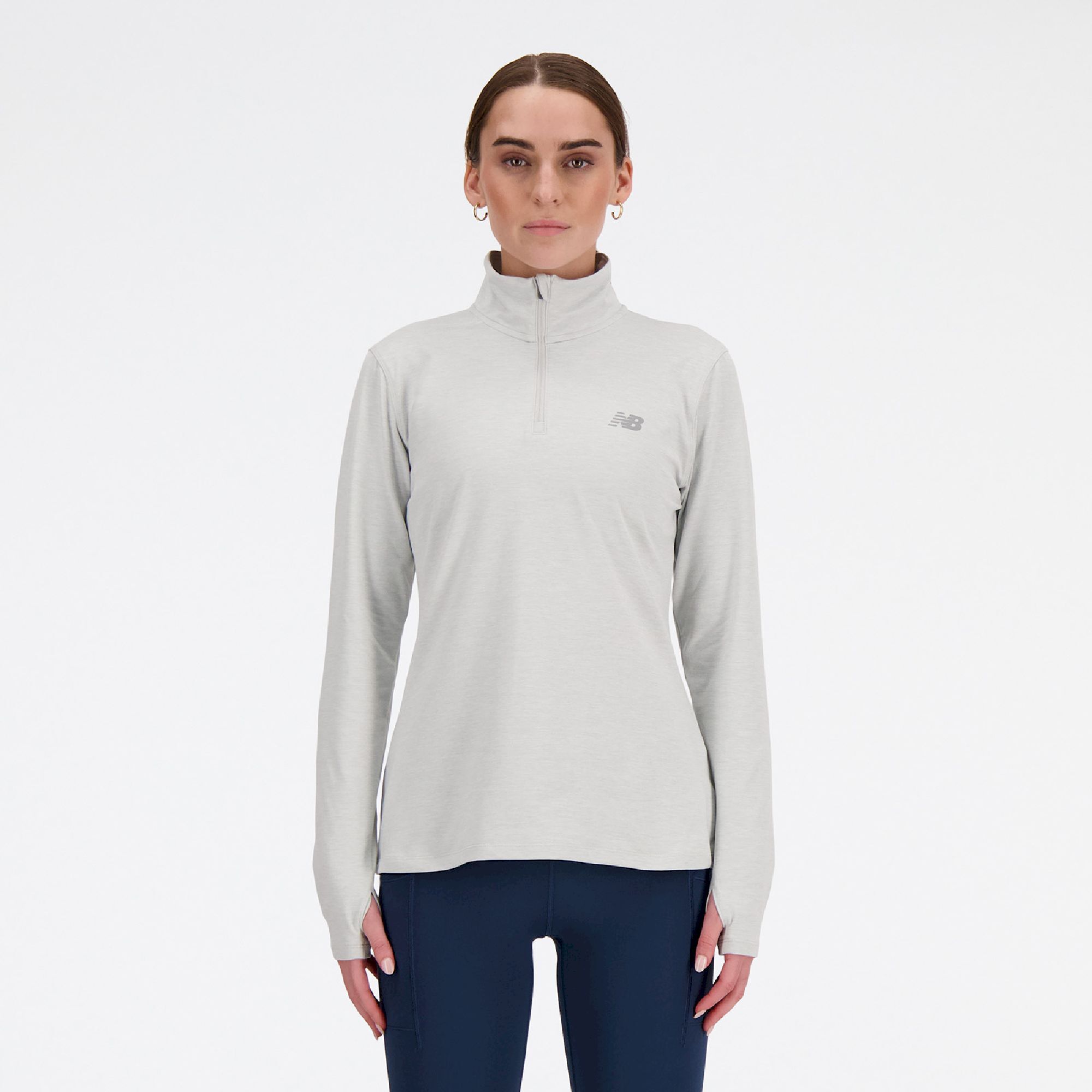 New Balance Sport Essentials Space Dye Quarter Zip - Bluza polarowa damska | Hardloop
