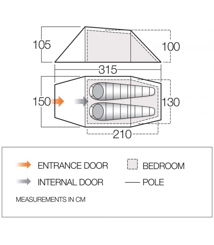 Vango F10 Xenon UL 2 - Namiot | Hardloop