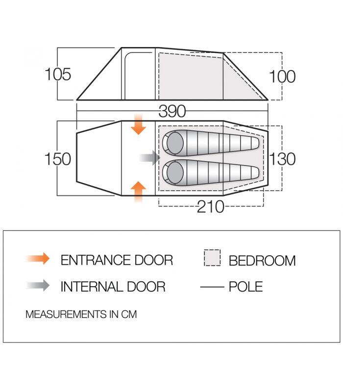 Vango F10 Xenon UL 2+ - Namiot | Hardloop