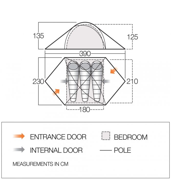 Vango Halo Pro 300 - Namiot | Hardloop