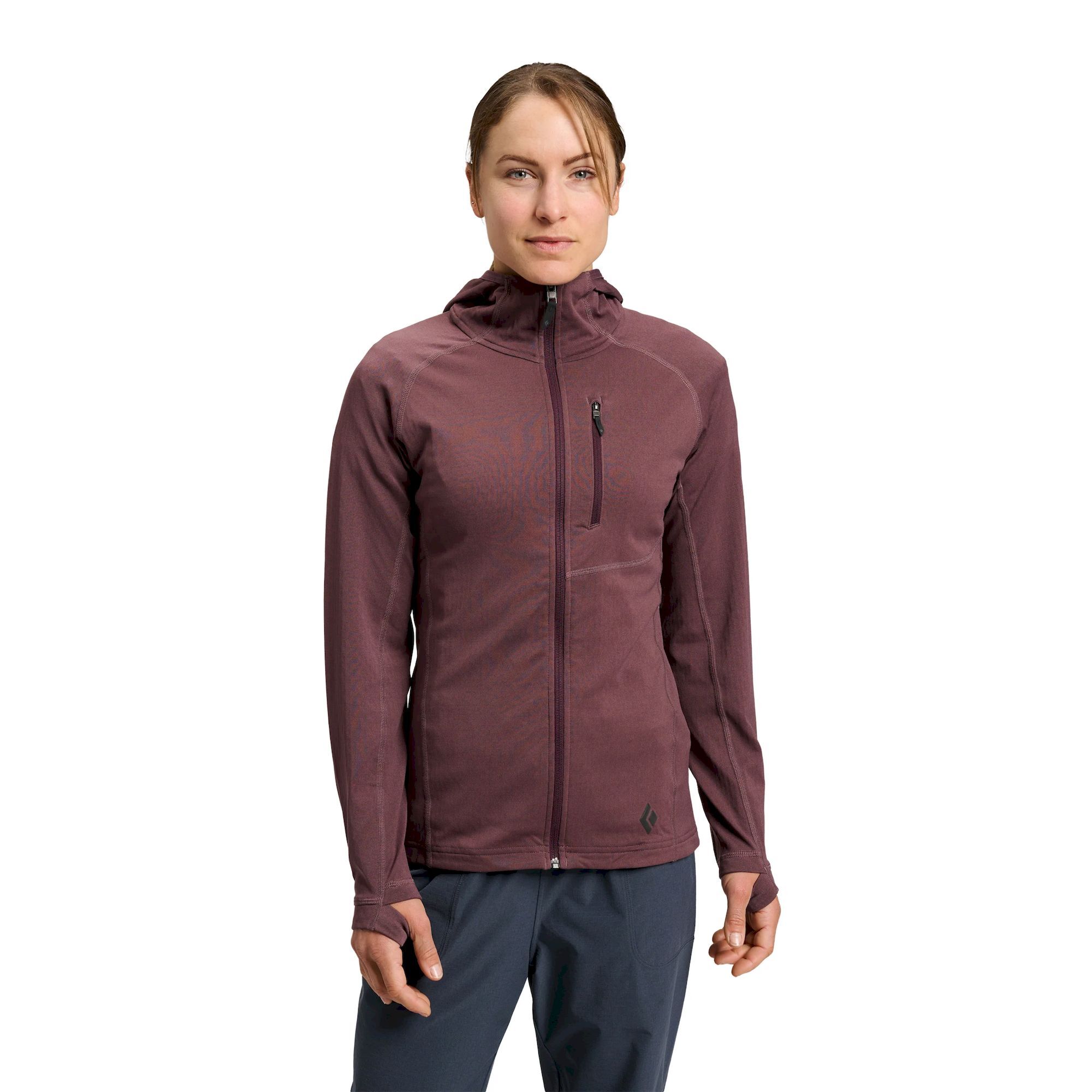 Black Diamond Coefficient Fleece Hoody - Bluza polarowa damska | Hardloop