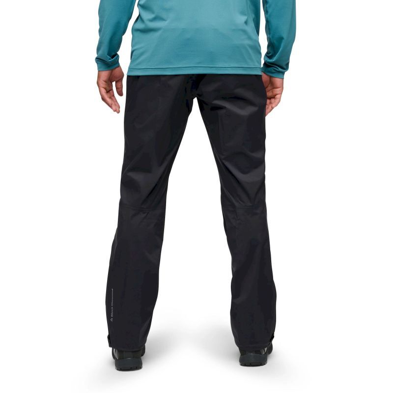 Black Diamond Fineline Stretch FZ Pants - Spodnie nieprzemakalne męskie | Hardloop