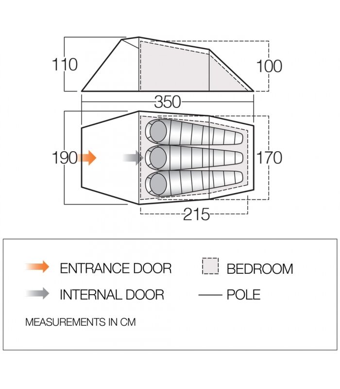 Vango Tempest Pro 300 - Tent