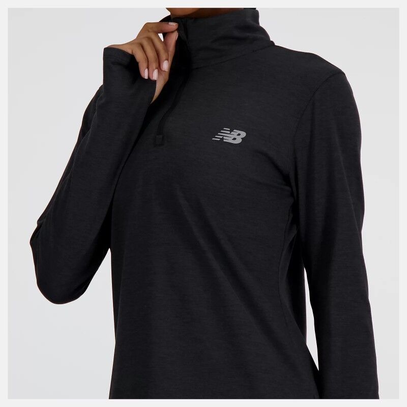 New Balance Sport Essentials Space Dye Quarter Zip - Giacca in pile - Donna | Hardloop