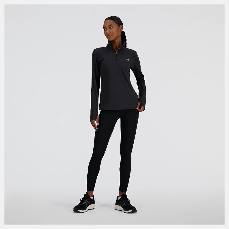 New Balance Sport Essentials Space Dye Quarter Zip - Giacca in pile - Donna | Hardloop