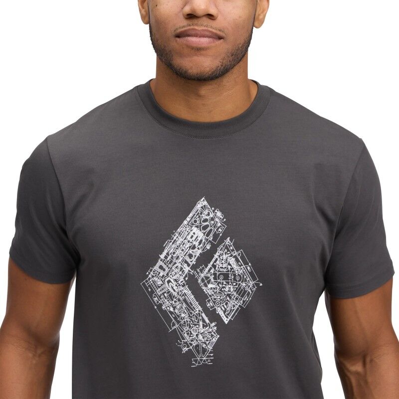 Black Diamond Engineered Diamond SS Tee - T-shirt homem | Hardloop