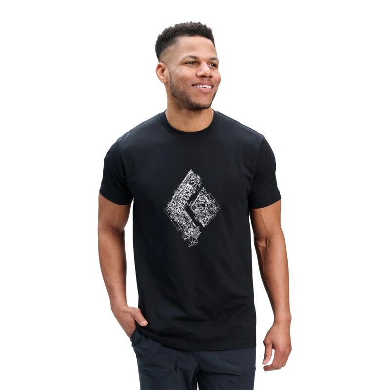 Black Diamond Engineered Diamond SS Tee - T-Shirt - Herren | Hardloop