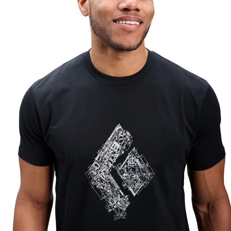 Black Diamond Engineered Diamond SS Tee - T-Shirt - Herren | Hardloop