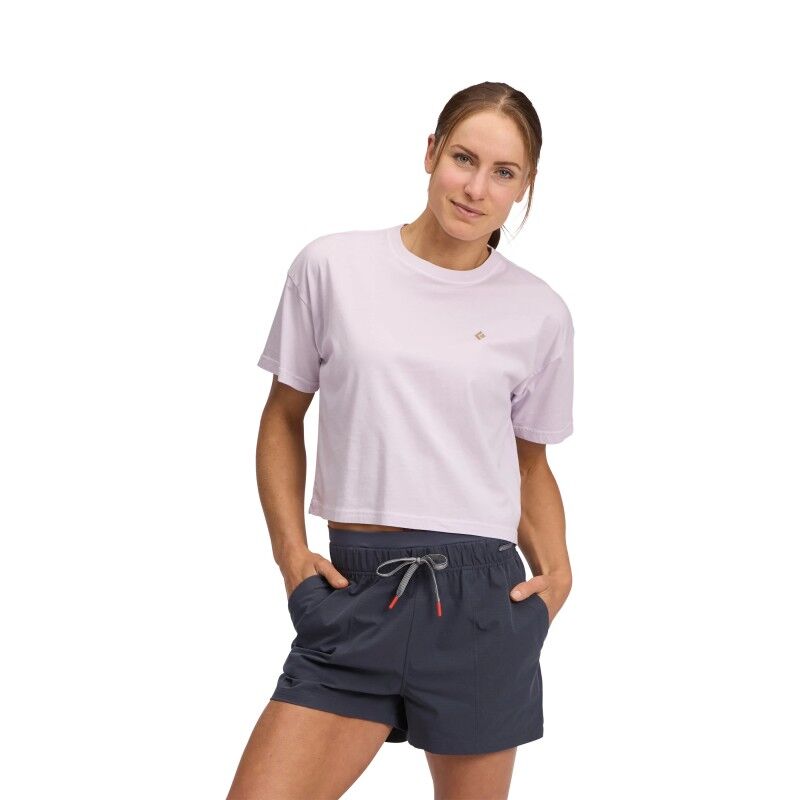 Black Diamond Diamond Crop SS Tee - T-shirt damski | Hardloop