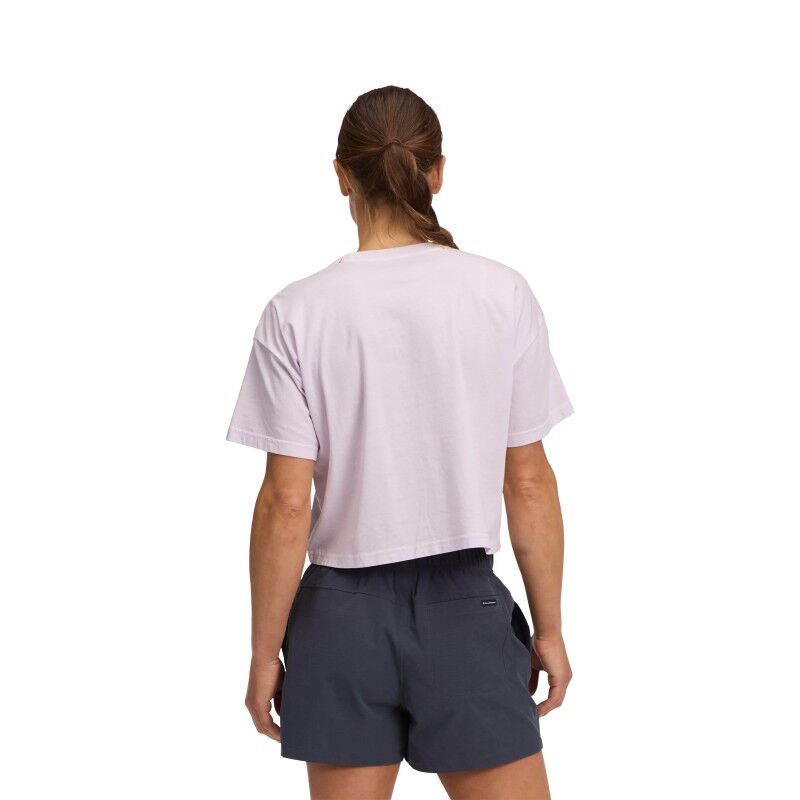 Black Diamond Diamond Crop SS Tee - T-shirt mulher | Hardloop
