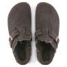 Birkenstock Boston Shearling Suede Leather - Kapcie zimowe (np. kapcie Subu) | Hardloop