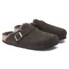 Birkenstock Boston Shearling Suede Leather - Kapcie zimowe (np. kapcie Subu) | Hardloop