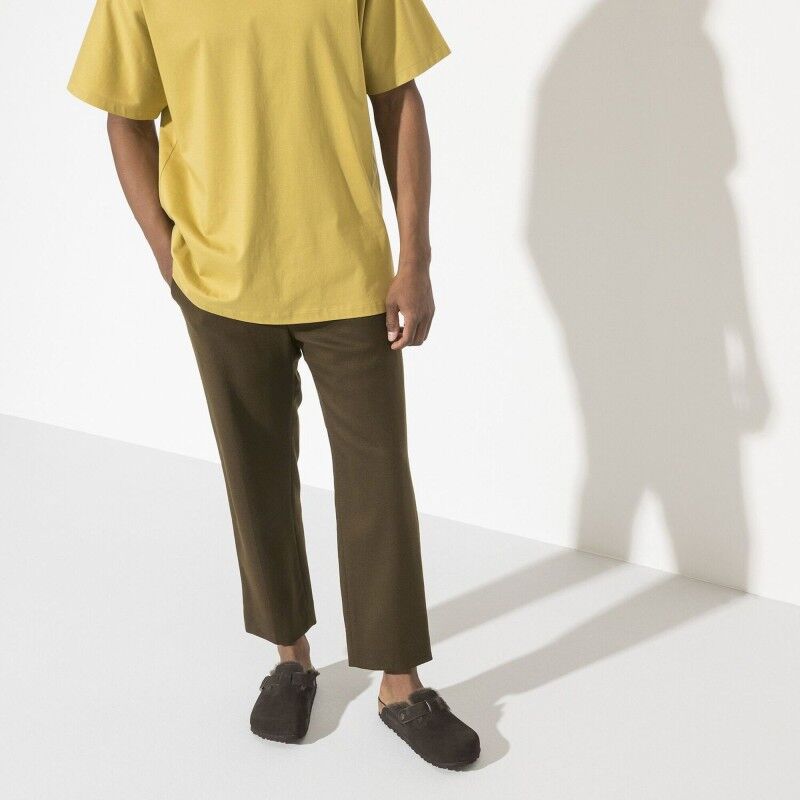 Birkenstock Boston Shearling Suede Leather - Sandály | Hardloop