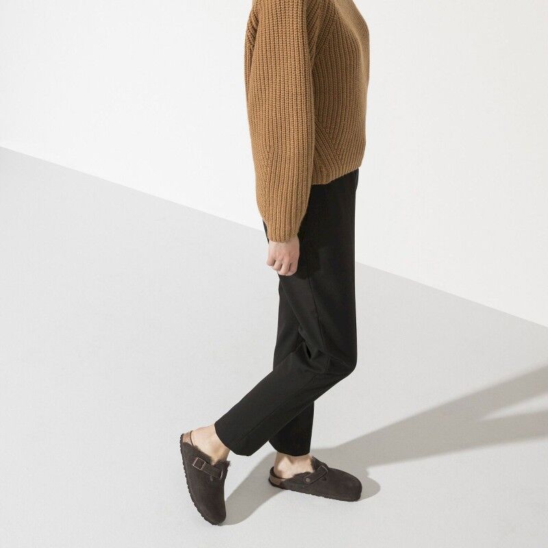 Birkenstock Boston Shearling Suede Leather - Sandali invernali | Hardloop