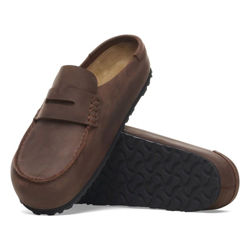 Birkenstock Naples Wrapped Natural Leather Oiled - Sandaler - Herrer | Hardloop