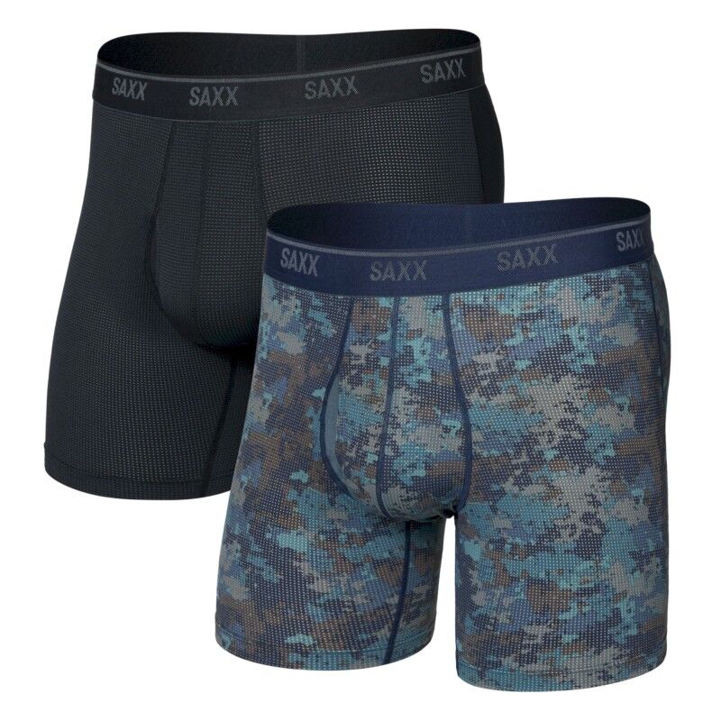 Quest Maille Quik-Dry Braguette 2-Pack - Boxer homem