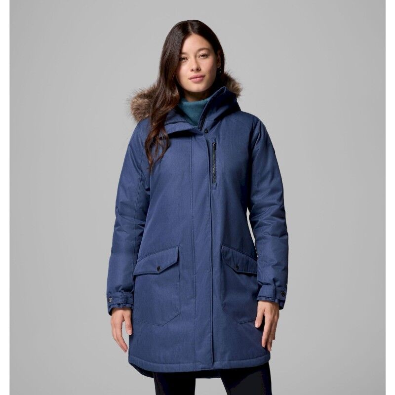 Columbia Suttle Mountain Long Insulated Jacket Veste Hiver Femme Longue - Noir - Taille M