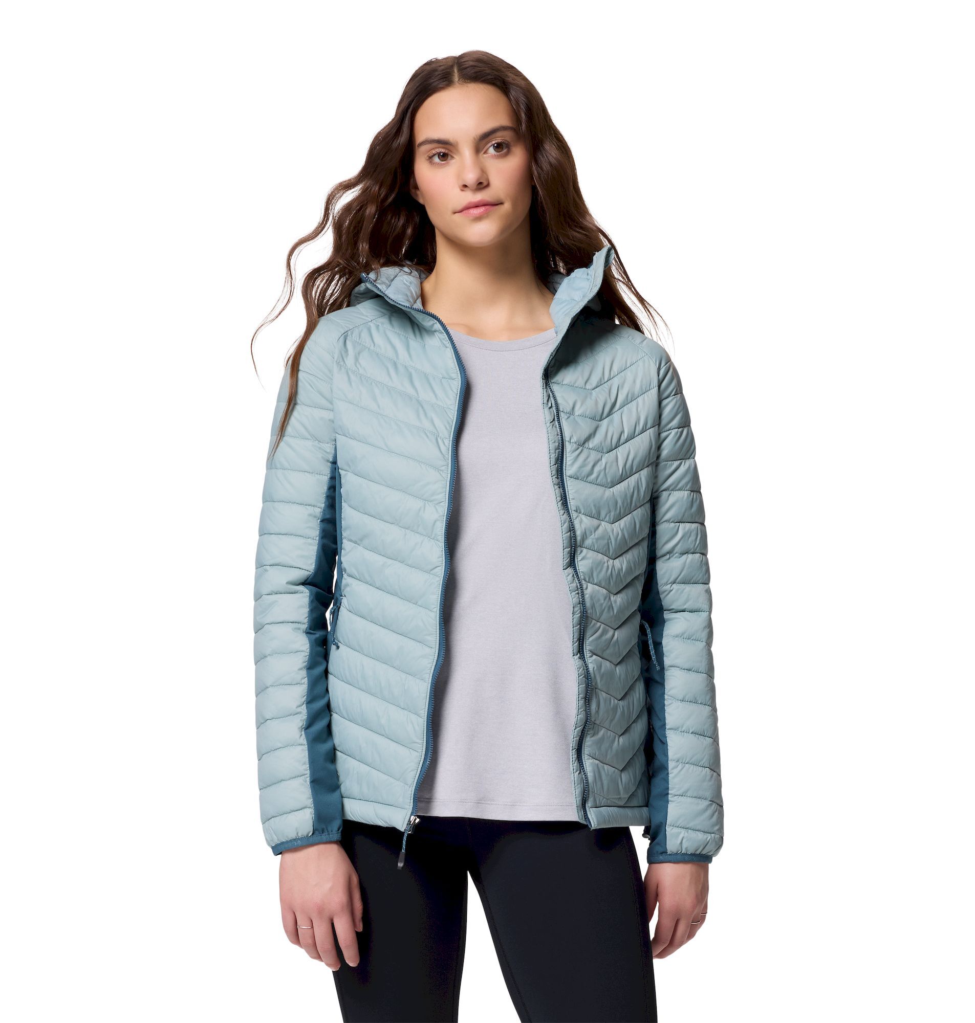 Columbia Powder Pass II Hybrid Hooded Jacket - Kurtka damski | Hardloop