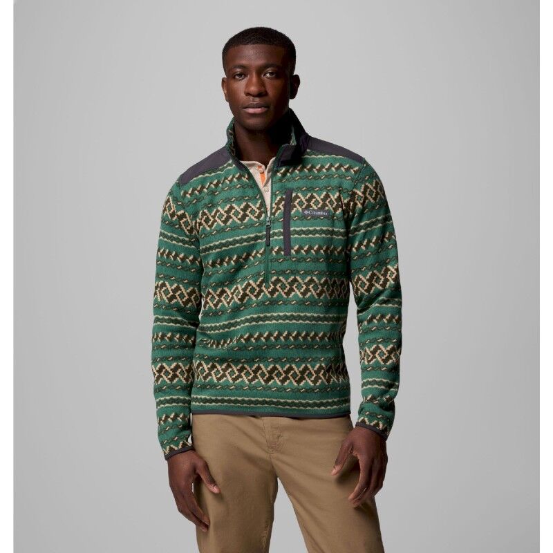 Sweater Weather Printed Half Zip II - Fleecevest - Heren