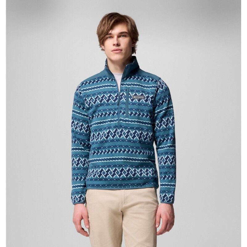 Sweater Weather Printed Half Zip II - Bluza polarowa meska