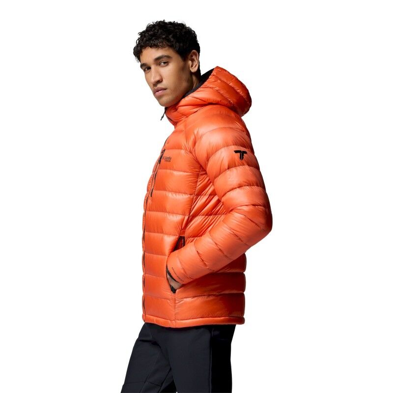 ジャケット・アウター Columbia hooded puffer jacket orange s-l400.jpg
