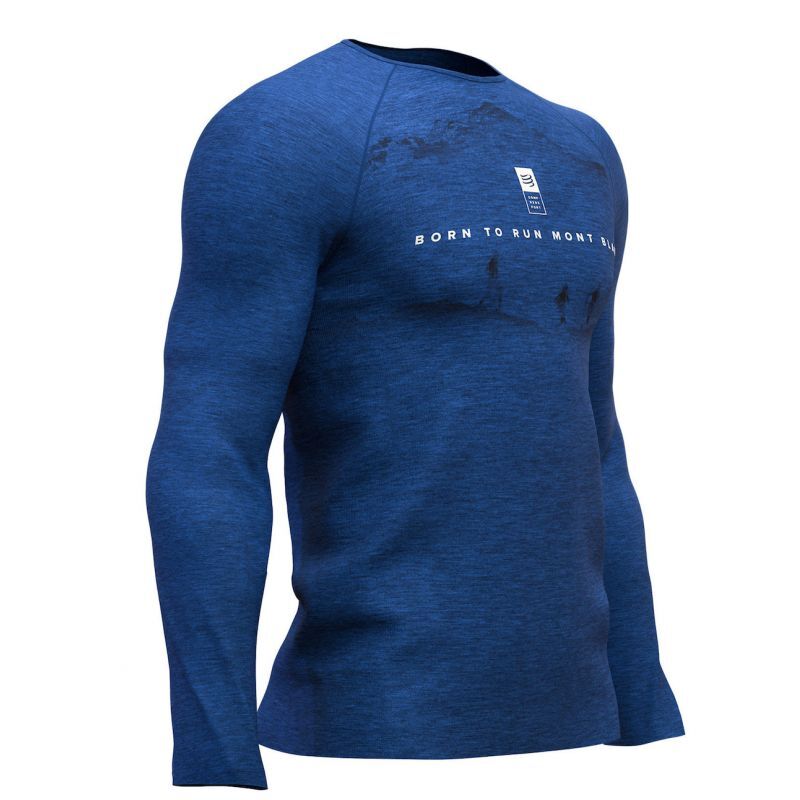 Compressport Training Tshirt LS - Mont Blanc 2019 - Base layer - Men's