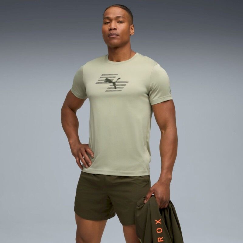 Puma M Puma X Hyrox Poly Graphic Tee - T-Shirt - Herren | Hardloop