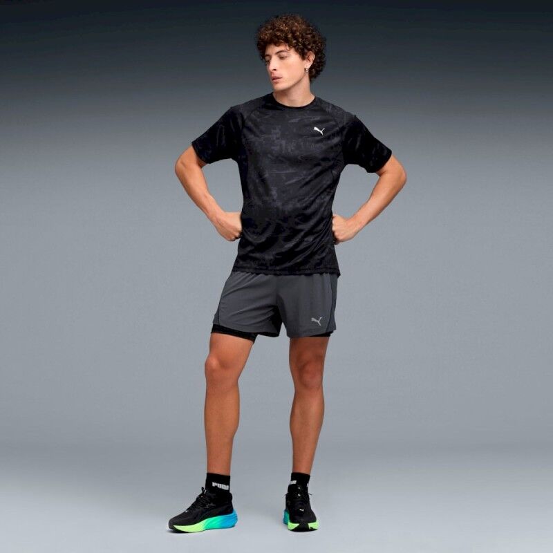 Puma M Run Velocity Aop Tee - Camiseta - Hombre | Hardloop